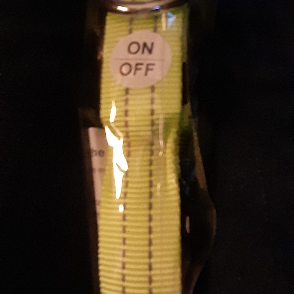 Green large  light up dog collar